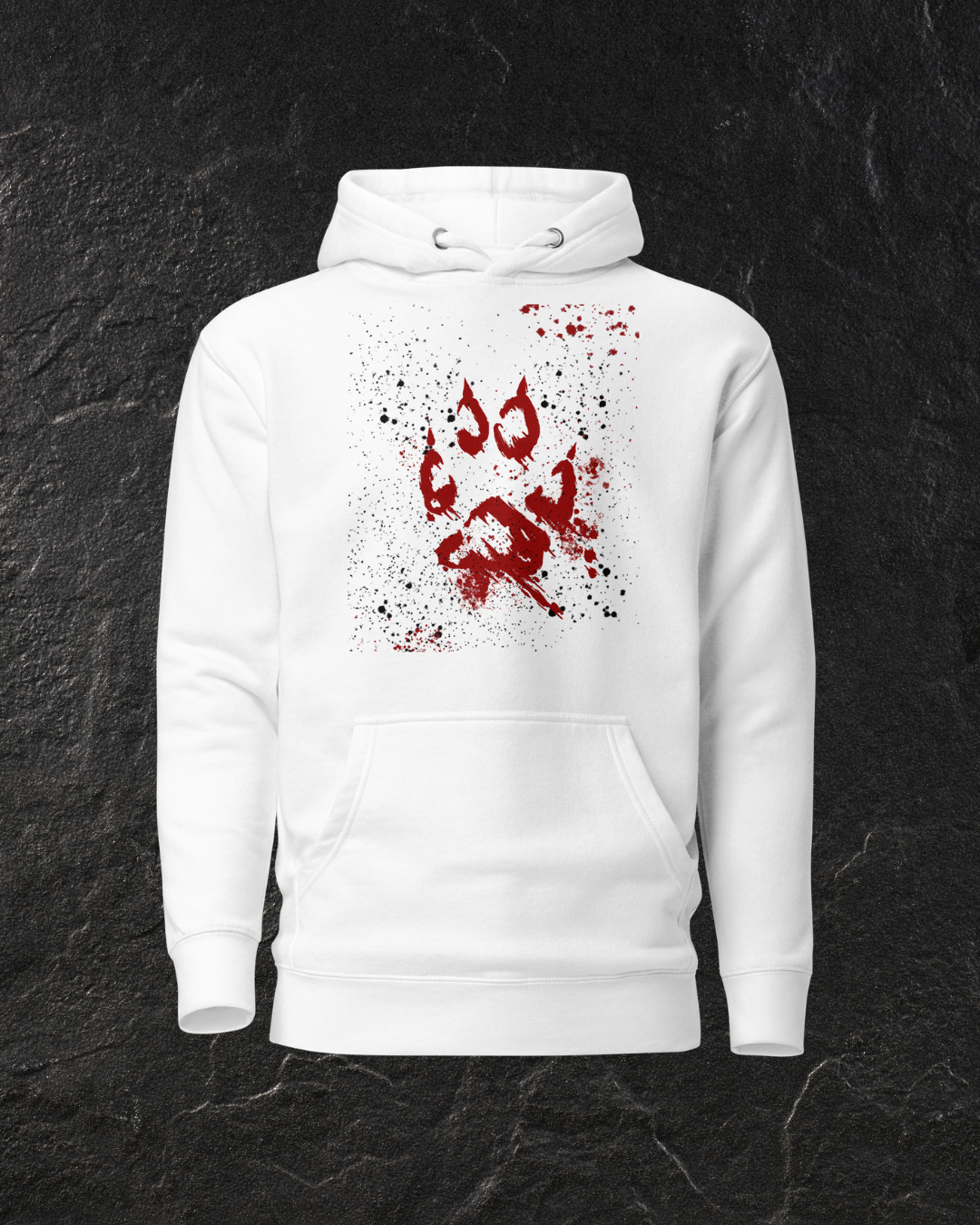 Bloody Wolf Print Hoodie - Image 3